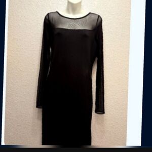 Chic Black Long Sleeve Dress